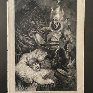 Jules Tavernier, Antique Print, Woodcut Engraving